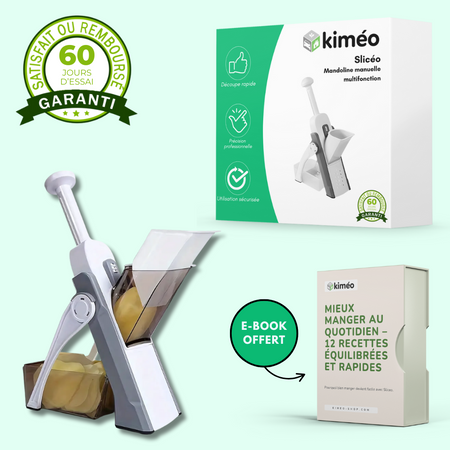 Slicéo – Mandoline manuelle multifonction en acier inoxydable