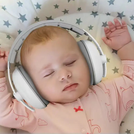Baby Quiet™ | Casque anti-bruit pour bébé | Sommeil, Voyages, Protection auditive, Conception extensible