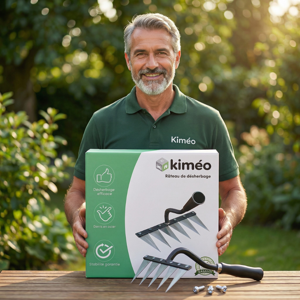 Râteau de Désherbage en Acier Robuste | Outil Résistant pour Entretien de Jardin et Élimination des Mauvaises Herbes