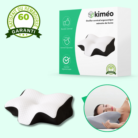Oreiller cervical ergonomique mémoire de forme – Soutien cou et dos