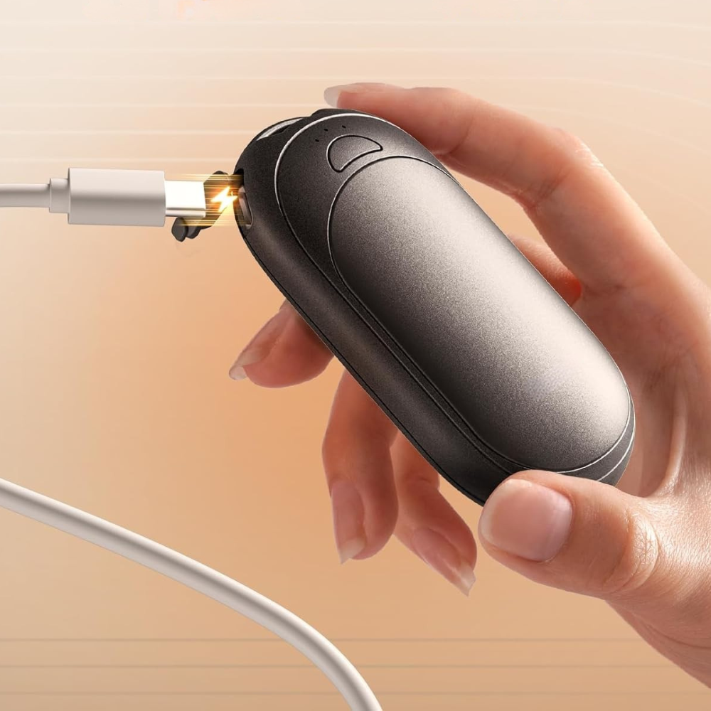 ThermoHand | Chauffe mains rechargeable réutilisable Lot de 2 magnétique portable hiver