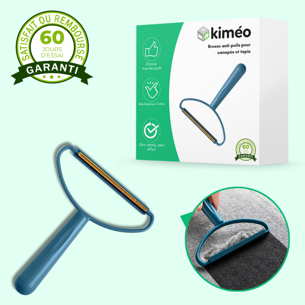 Brosse anti-poils pour canapés et tapis