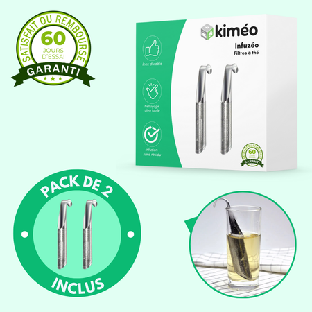 Infuzéo – Filtres à thé pratiques et élégants (pack de 2)