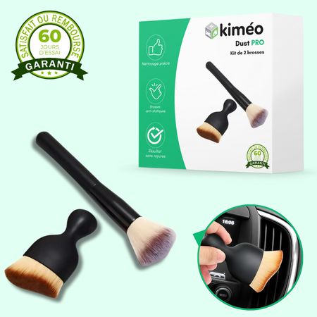 Dust PRO – Kit de 2 brosses anti-poussière pour voiture