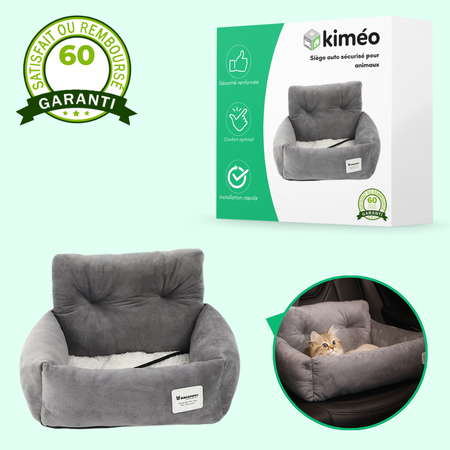 Siège auto pour chat et petit chien – Rehausseur lavable avec sangles réglables et sécurité voiture