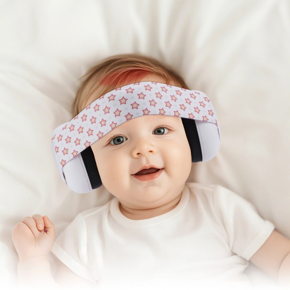 Casque Anti-Bruit Pour Bébé Iwinna - Protection Auditive Légère Et Confortable Dès 1 Mois Jusqu'à 2 Ans, Bleu Ou Rose