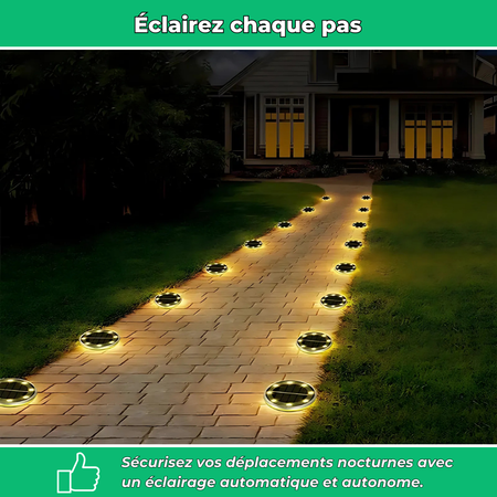 LumaStep – Éclairage solaire extérieur pour marches et bordures