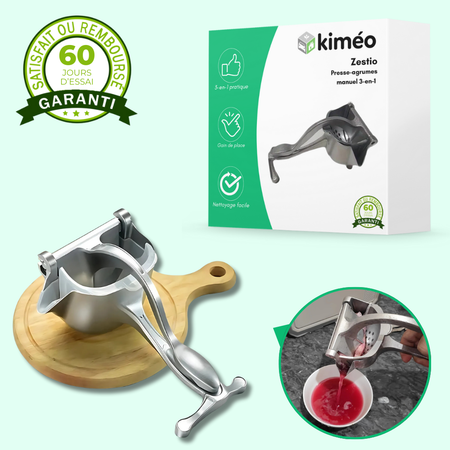 Zestio – Presse-agrumes manuel 3-en-1 pour cuisine