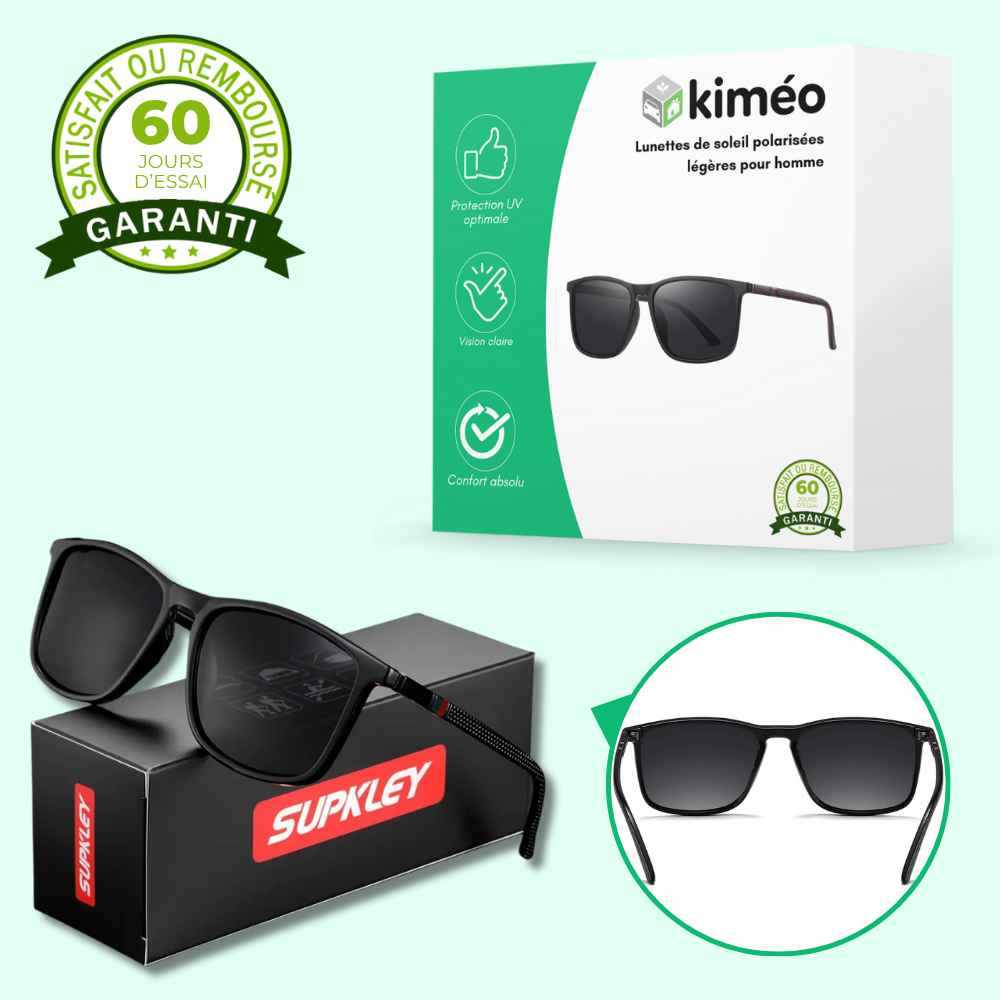 Lunettes de soleil polarisées légères pour homme