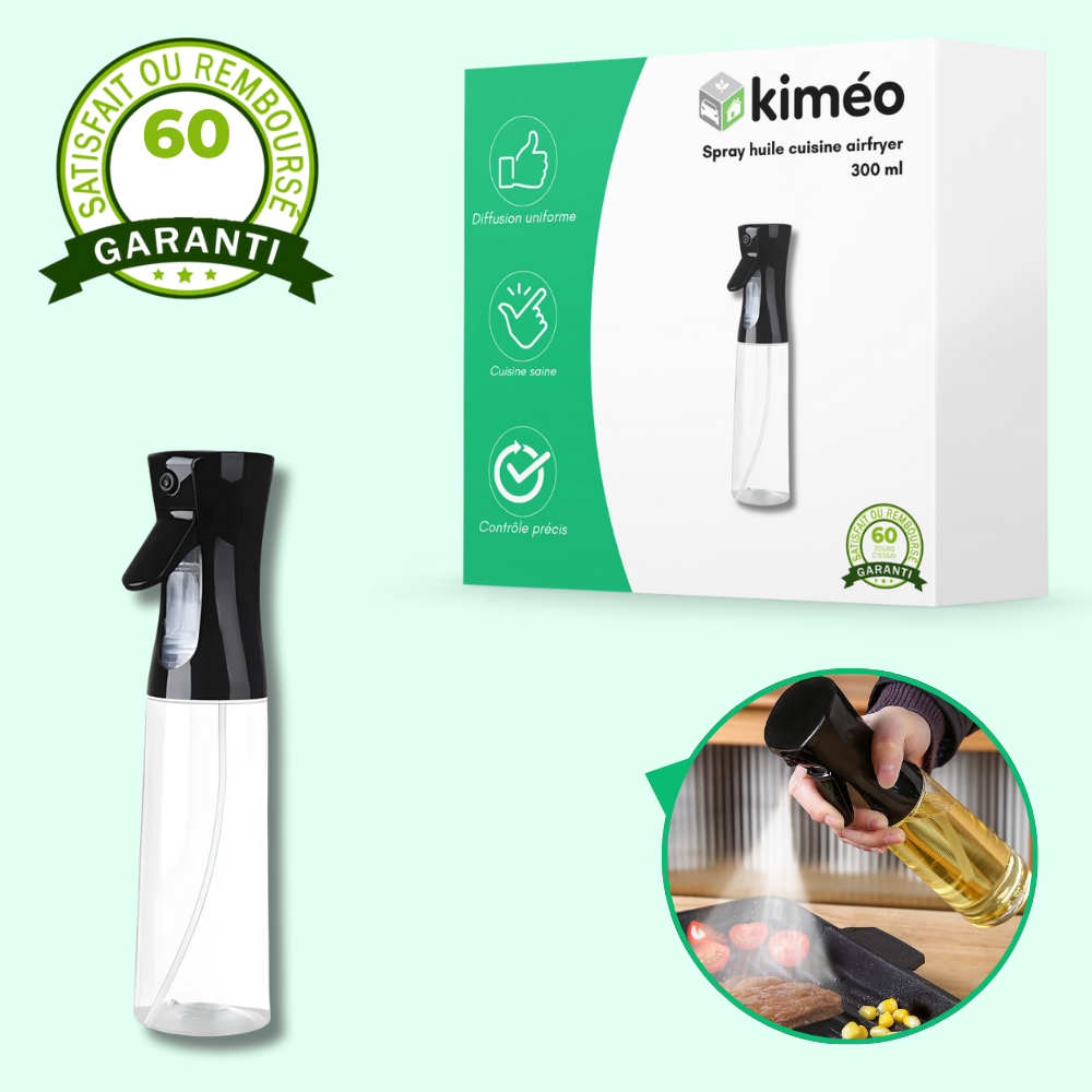Spray huile cuisine 300 ml pour airfryer – Accessoire friteuse sans huile