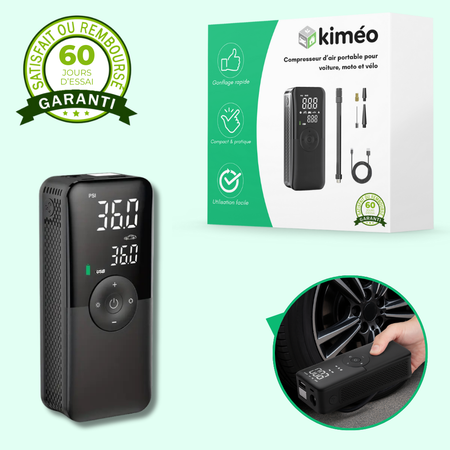 Gonfleur pneus portable voiture moto vélo – Compresseur d’air électrique