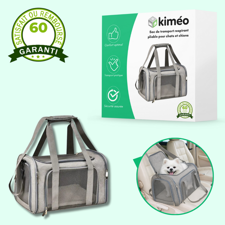 Sac de Transport Pliable Respirant pour Chats – Cage Souple et Légère