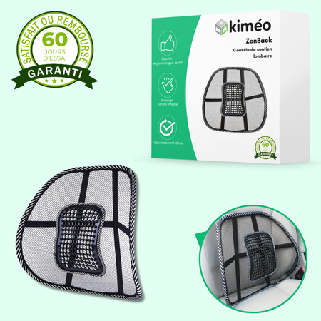 ZenBack – Coussin de soutien lombaire avec effet massage