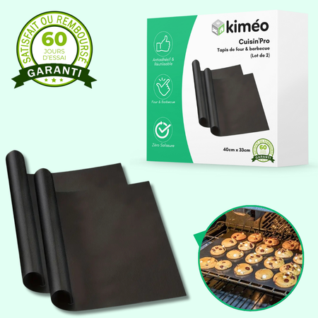 Cuisin'Pro – Tapis de four & barbecue multi-usages (Lot de 2)