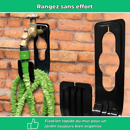 Porte-tuyau mural extensible