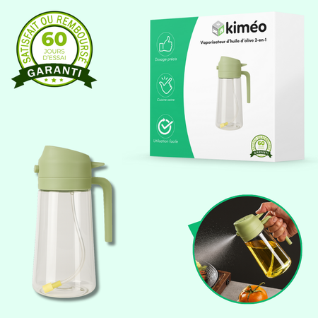 Vaporisateur d’huile d’olive 2-en-1 – spray et verseur pratique pour cuisson, salade et barbecue