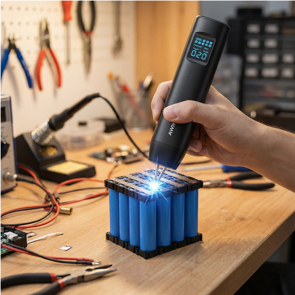 Mini Soudeuse par Points Portable 18650 | Réglage 90 Niveaux de Puissance | Machine de Soudage Batterie Nickel