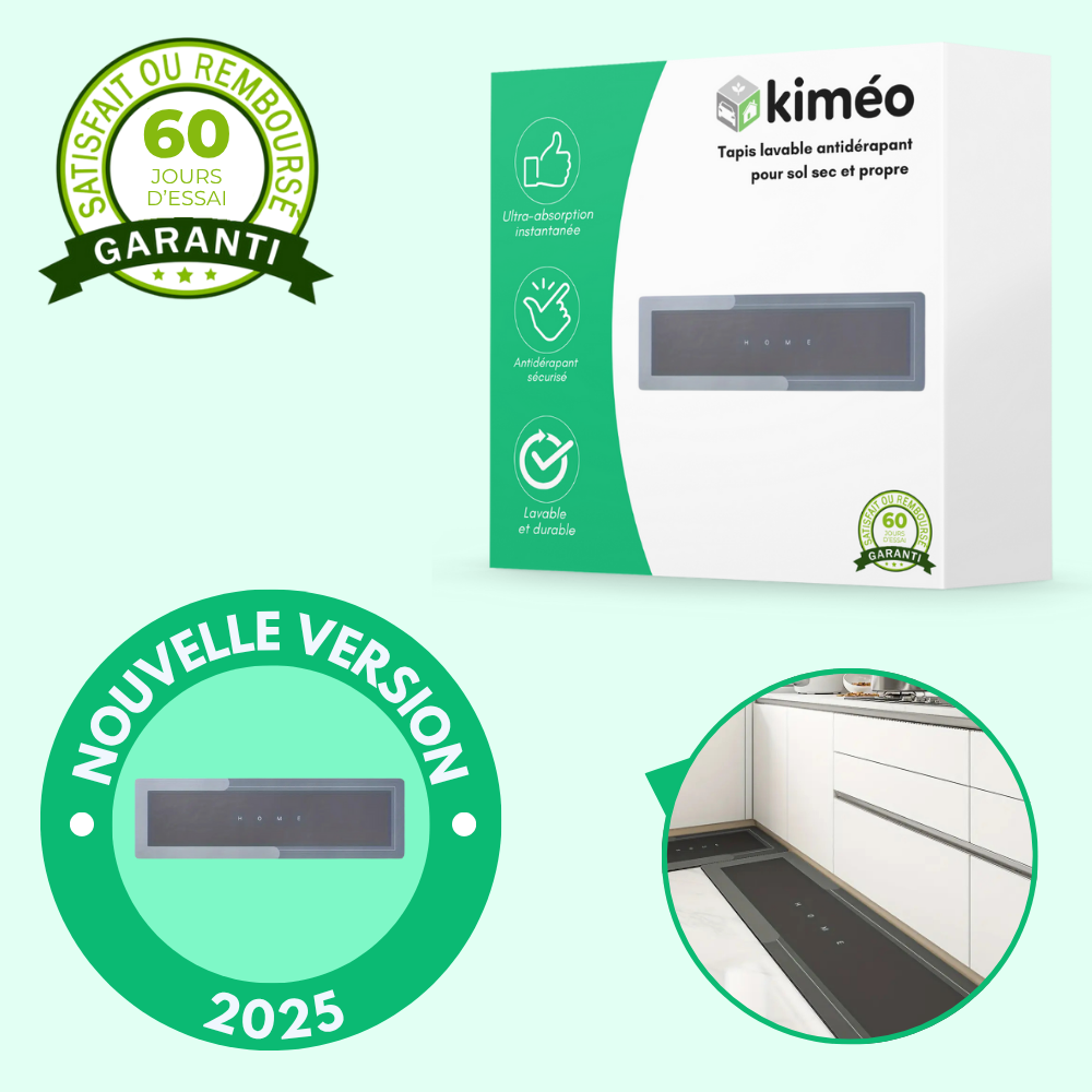 Tapis lavable antidérapant pour sol sec et propre