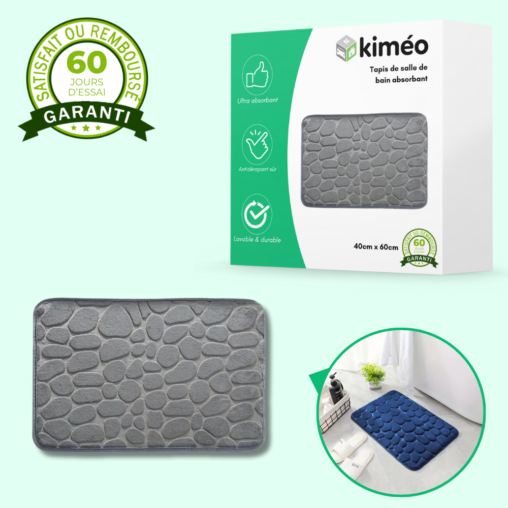 Tapis de salle de bain absorbant & confortable