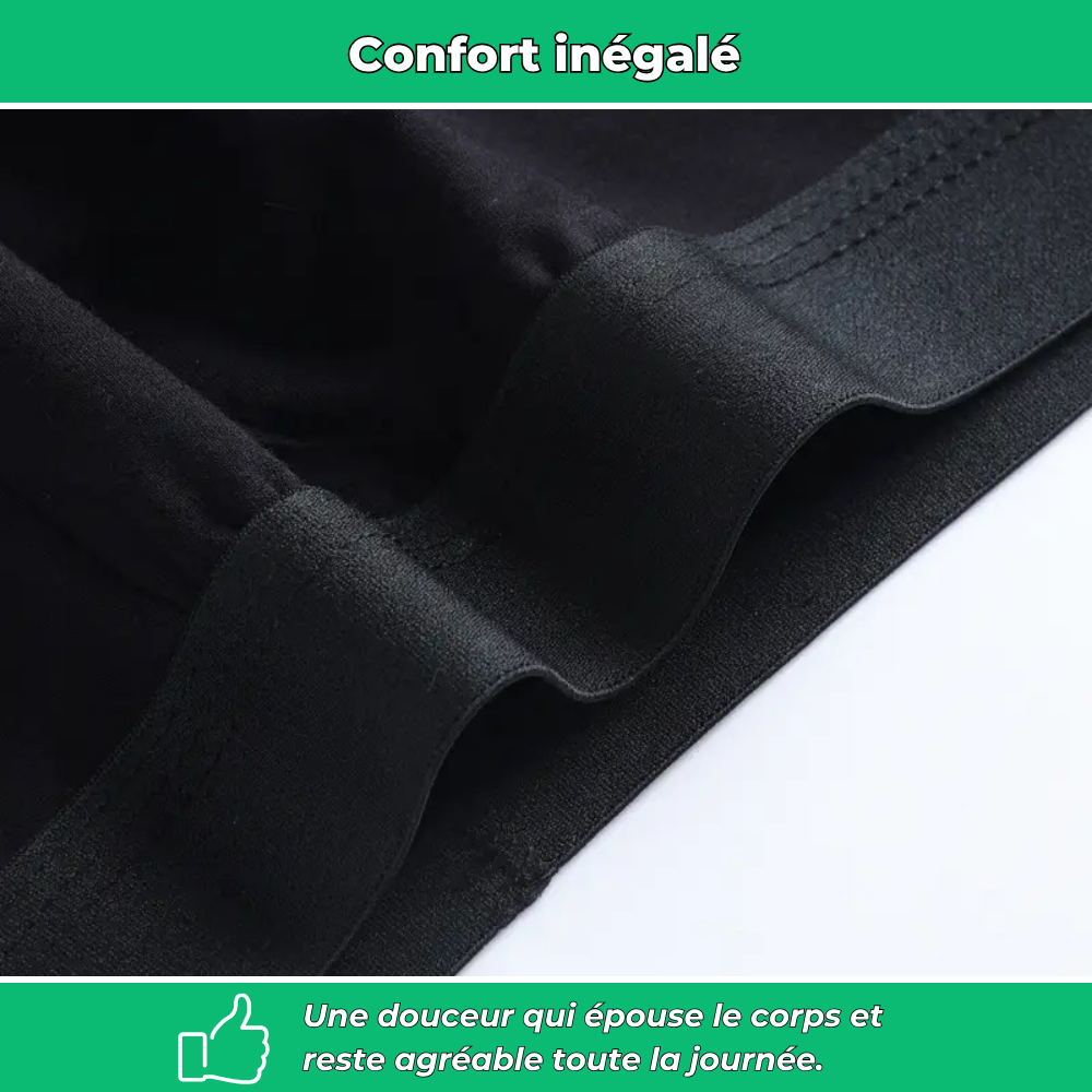 Lot de 10 boxers homme en fibre de bambou