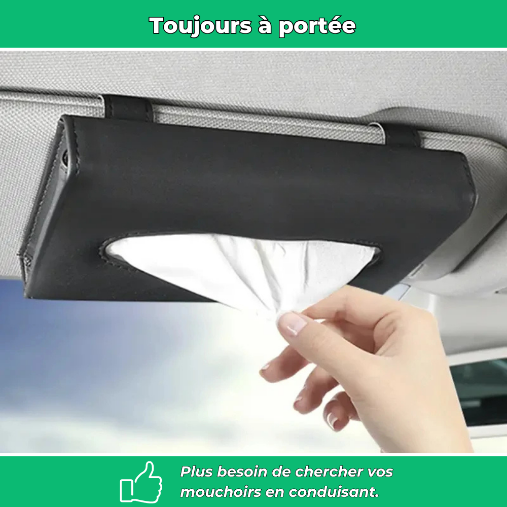 Distributeur de mouchoirs pour pare-soleil de voiture