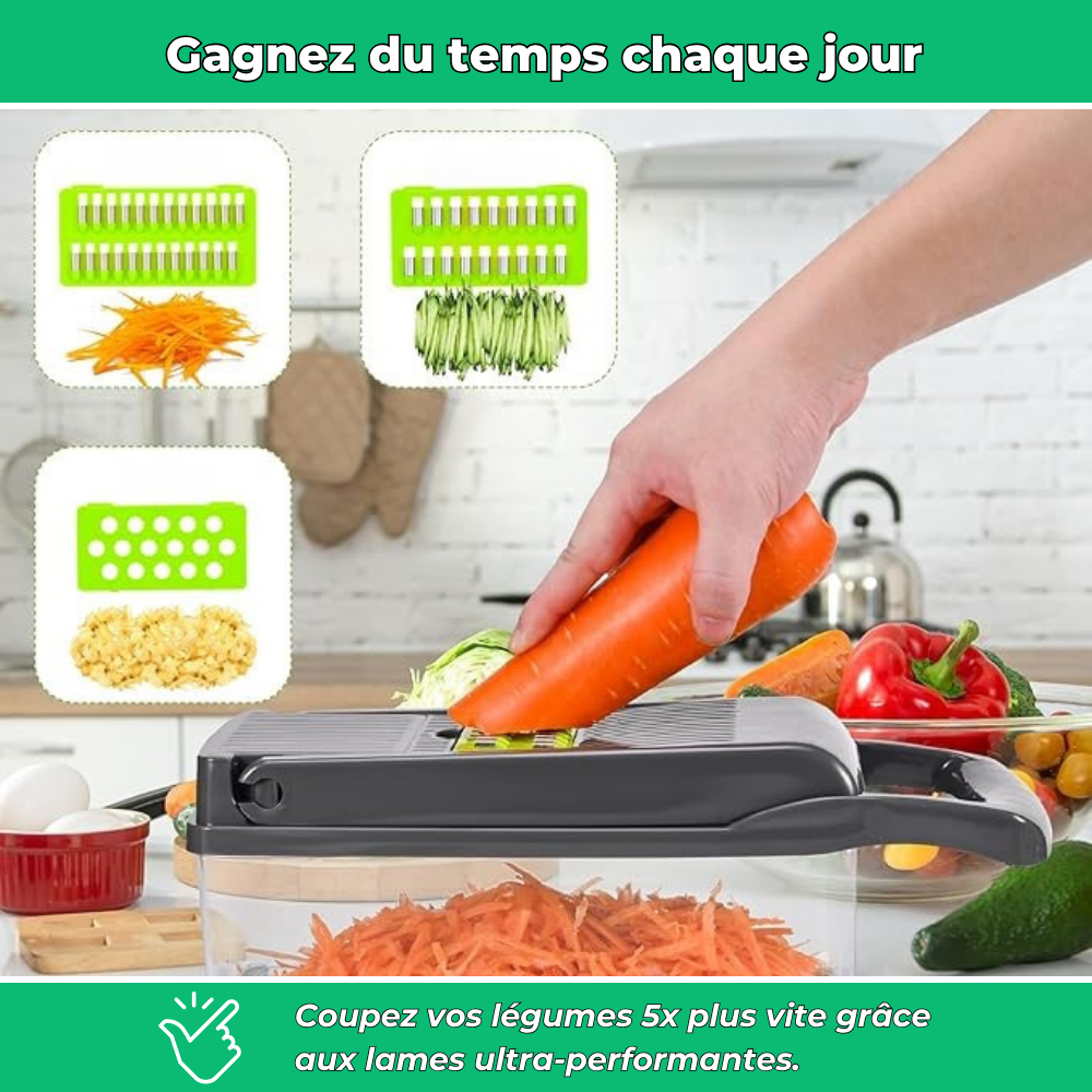 EasyCoup’ – Trancheur de légumes complet 16 en 1