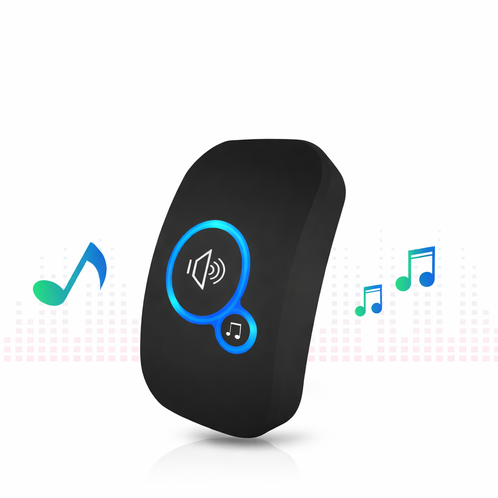 Sonnette sans fil Longue Portée Exterieur Étanche Electronique avec Récepteur Enfichable