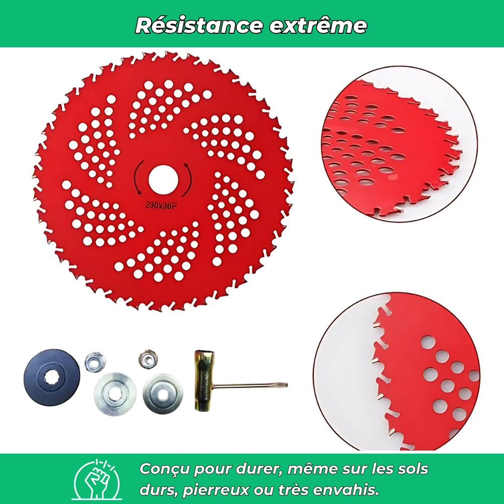G90 Pro – Disque de débroussailleuse multifonctions indestructible