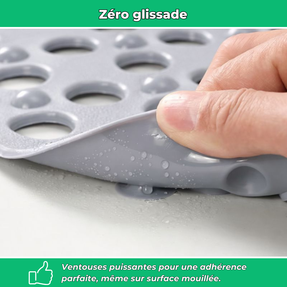 Grip'Plus | Tapis de Douche Antidérapant | Tapis de bain Antidérapant
