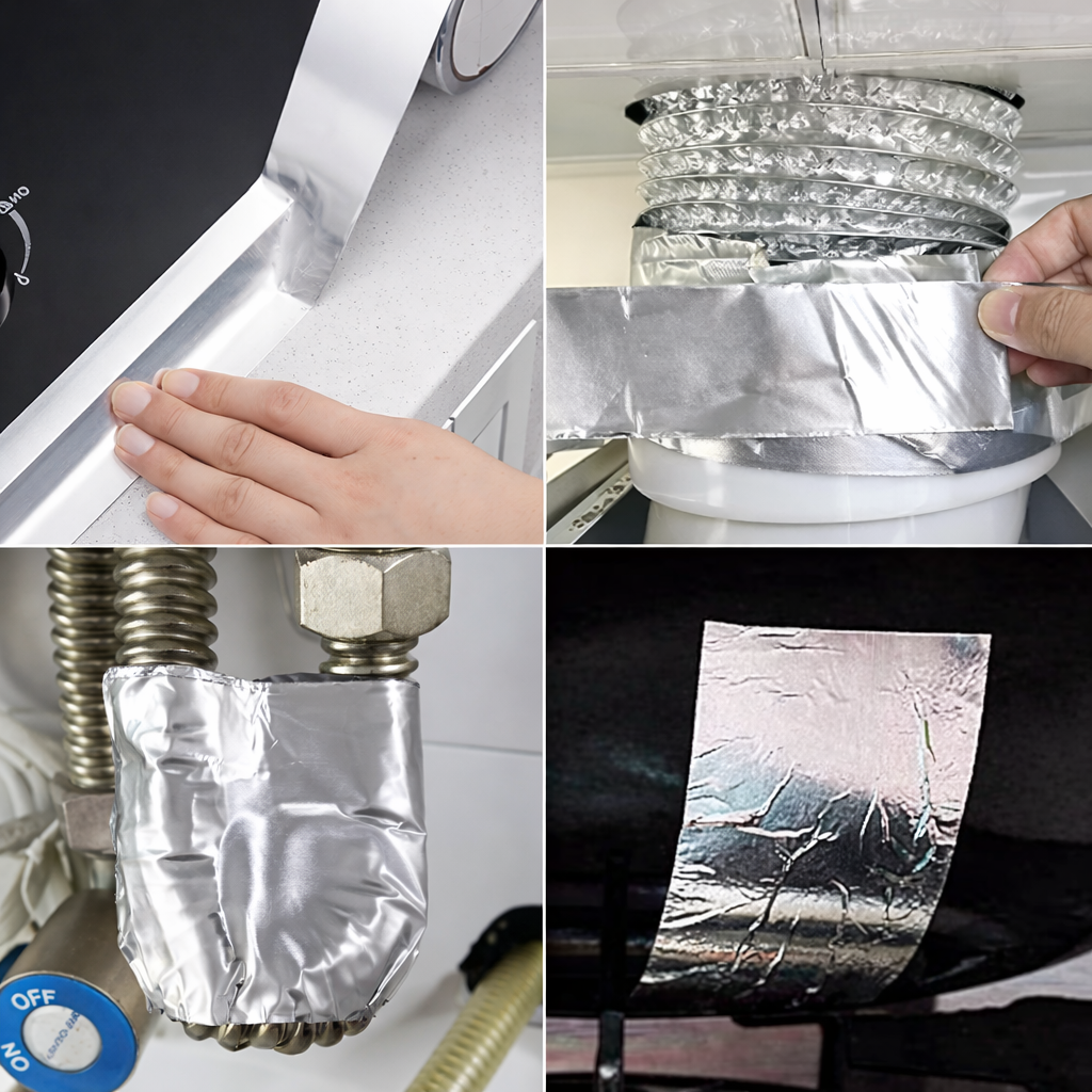 ThermoFix PRO | Ruban adhésif haute température aluminium 10 mètres