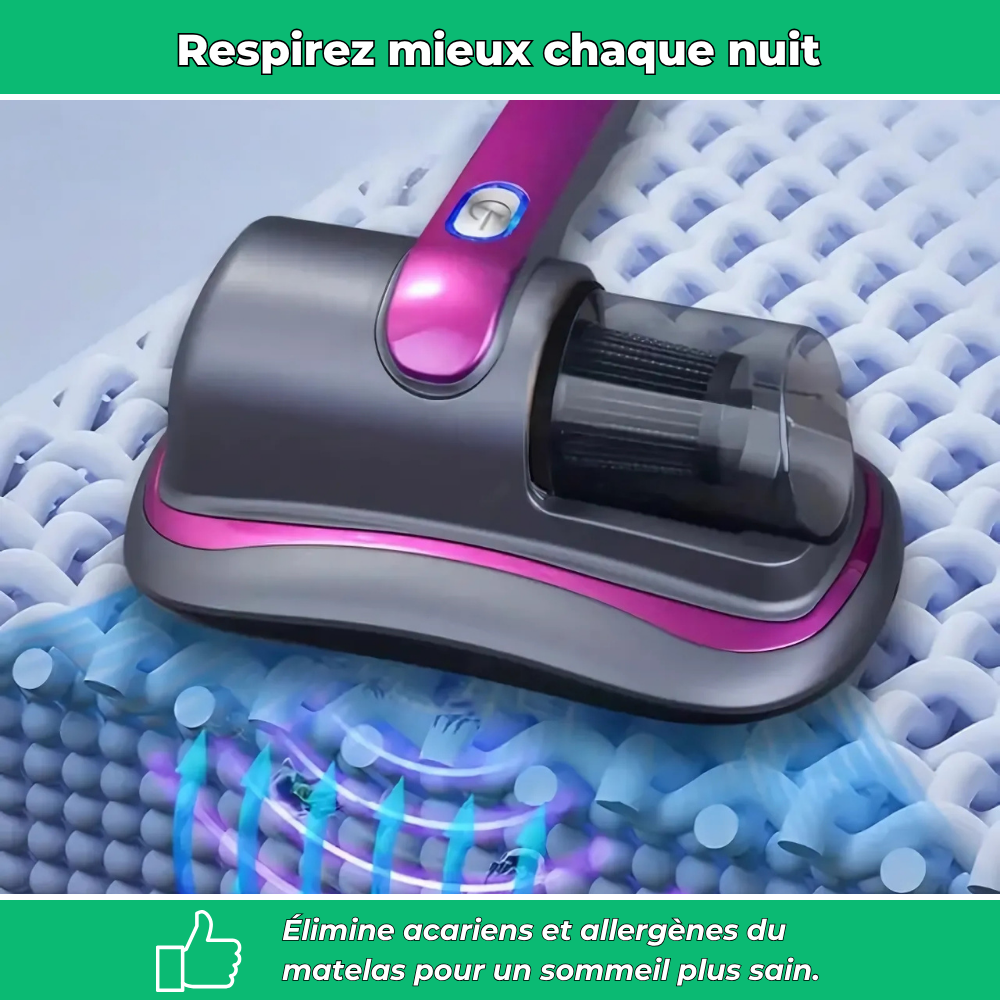 V20 PRO – Aspirateur anti-acariens avec chauffage UV 65℃ - Élimine 99% des Allergènes