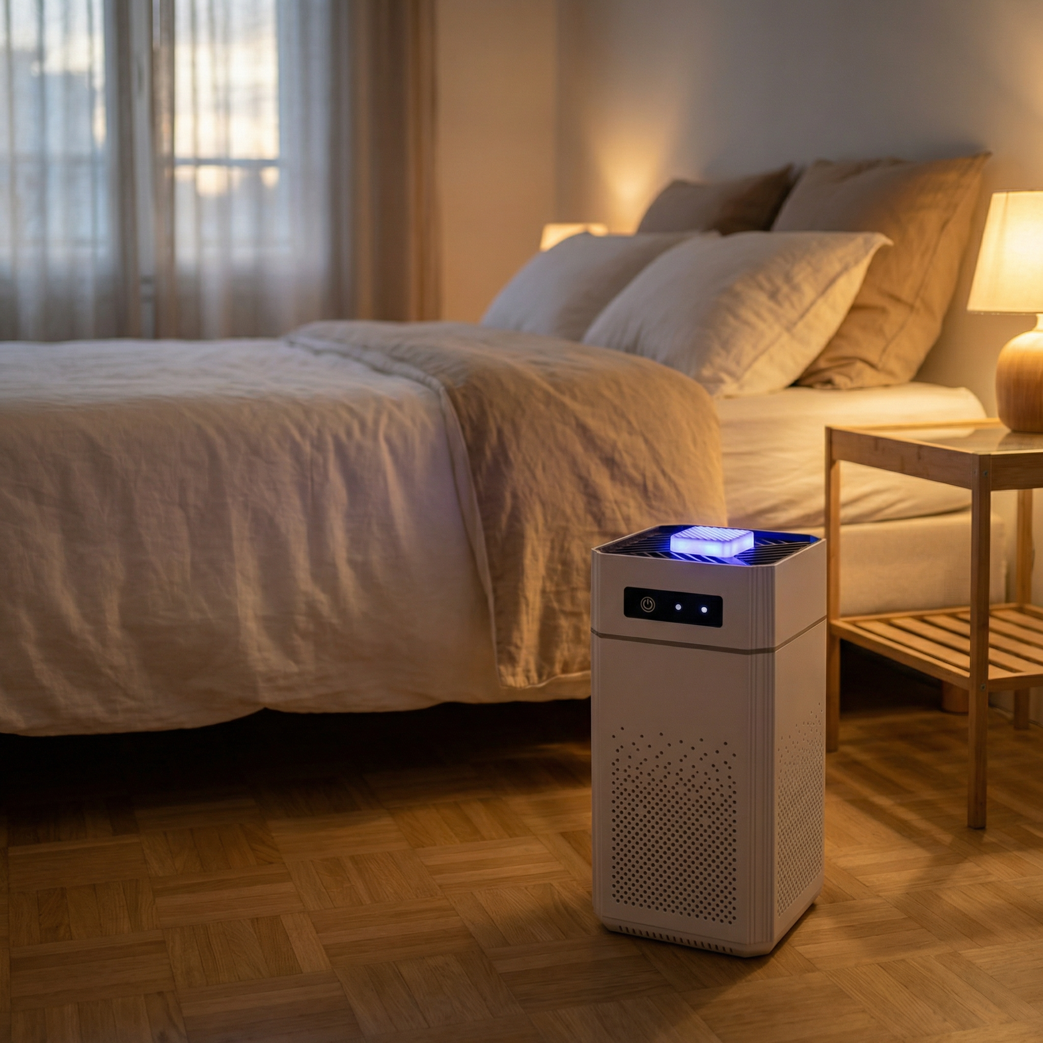 Purificateur d’air portable rechargeable avec filtre remplaçable ioniseur anti odeurs