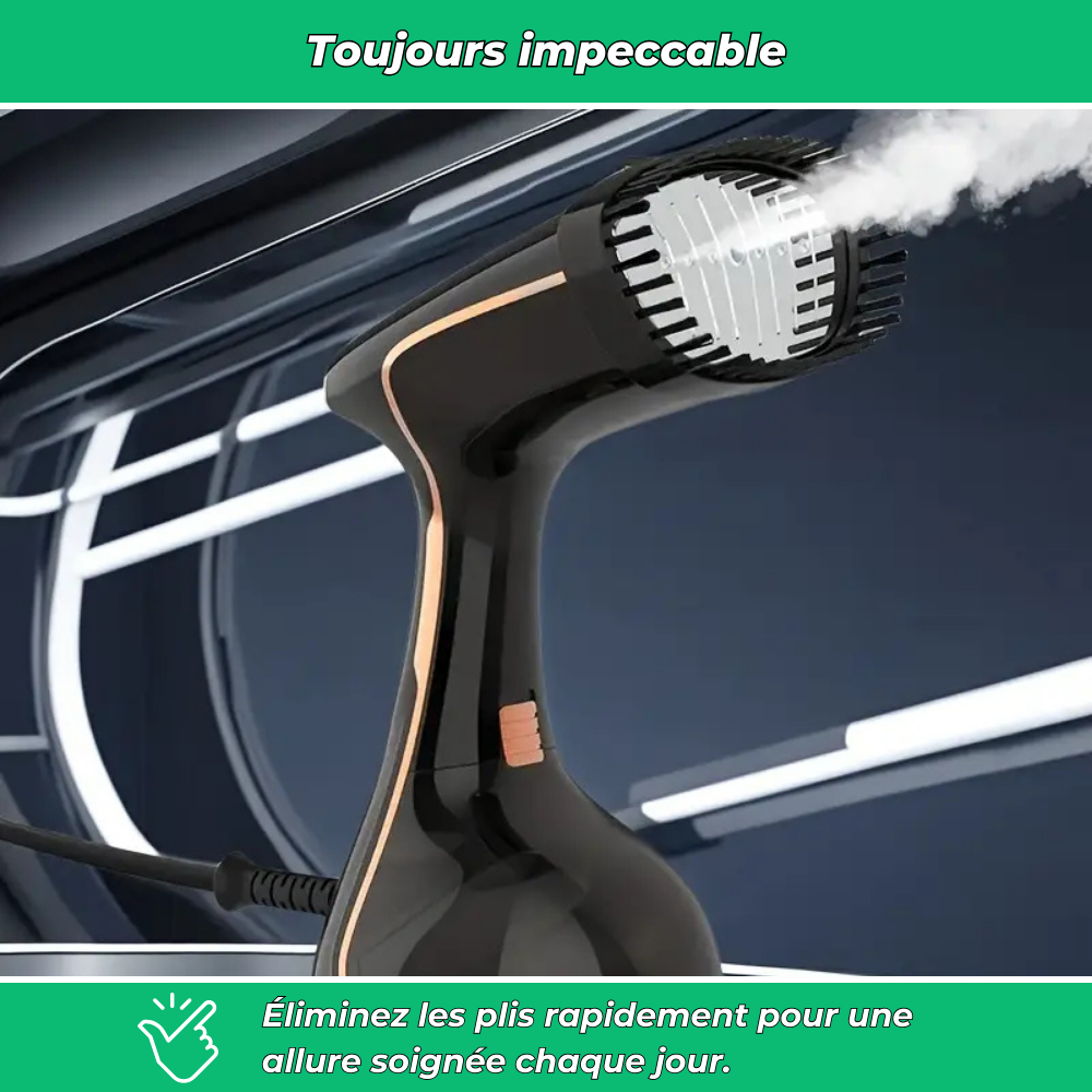 Défroisseur vapeur portable LED 2025 chauffage rapide 9s 3 niveaux réglables