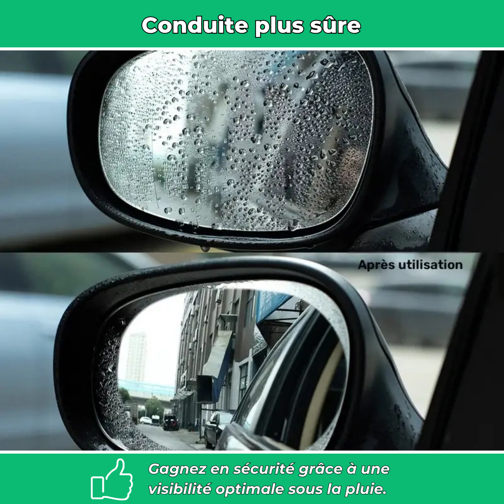 Film protecteur anti-pluie pour rétroviseurs (Lot de 2)