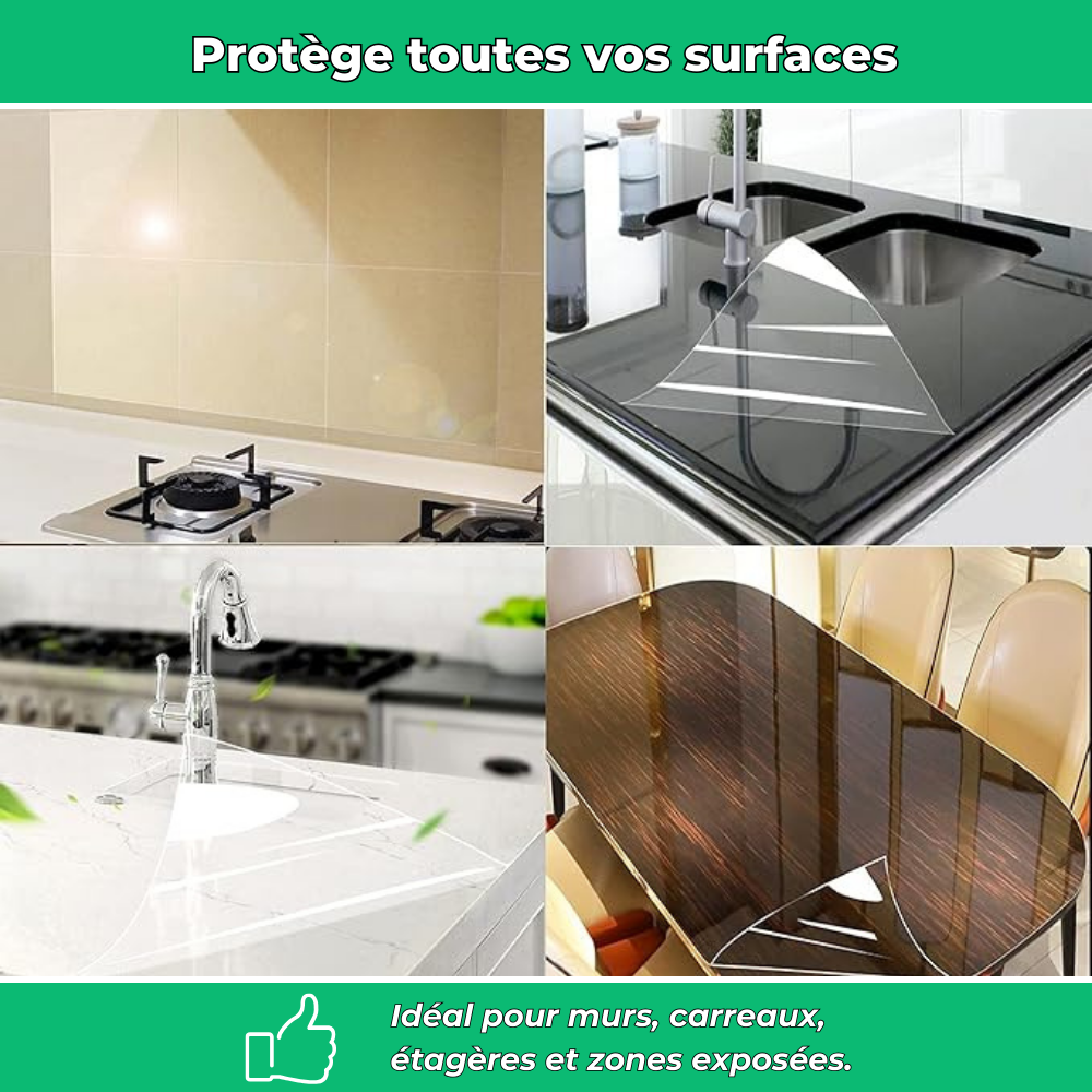ClariFilm – Protection murale transparente et réutilisable