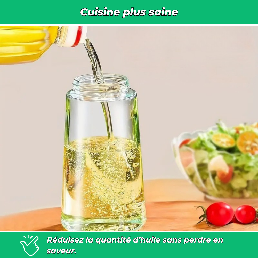 Vaporisateur d’huile d’olive 2-en-1 – spray et verseur pratique pour cuisson, salade et barbecue