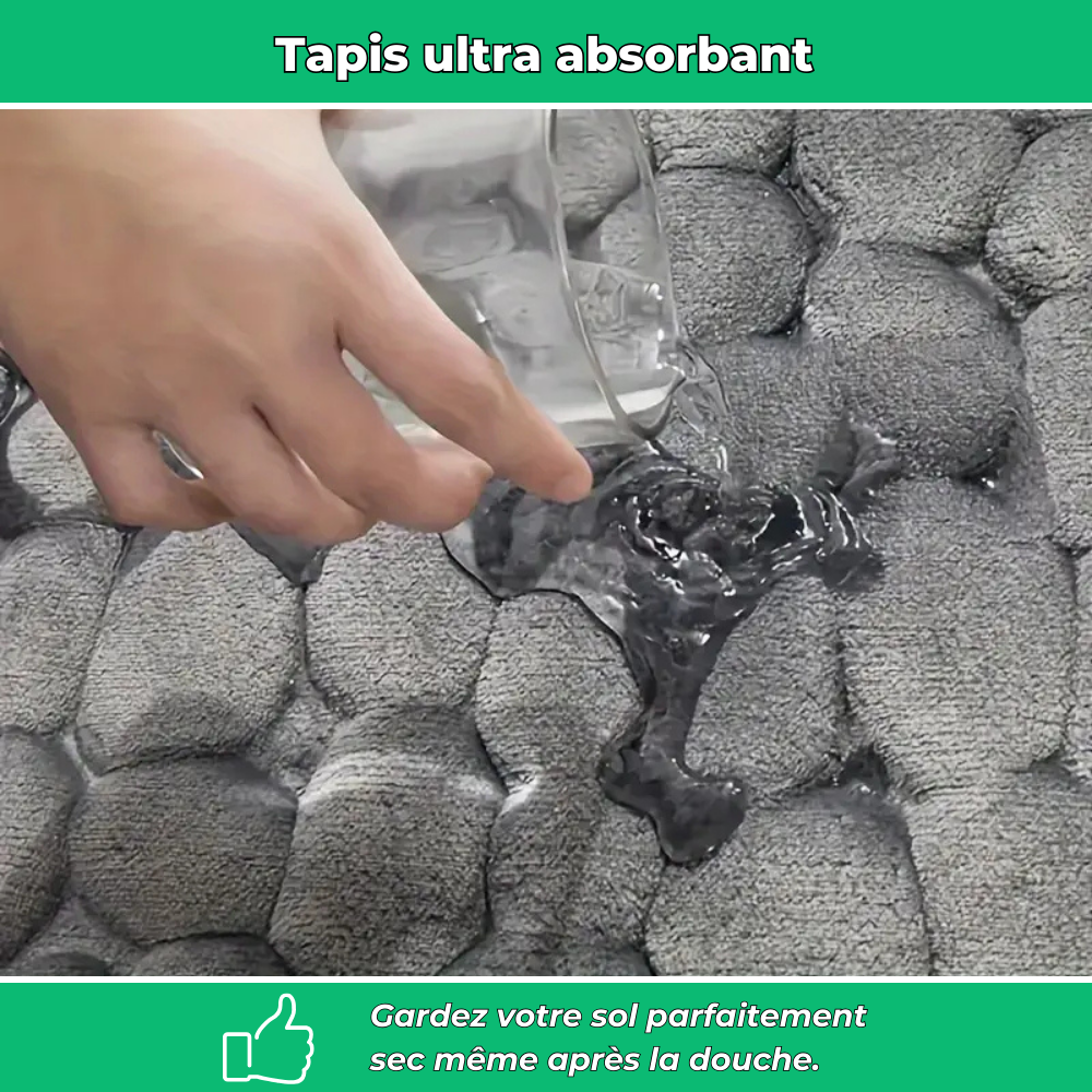 Tapis de salle de bain absorbant & confortable