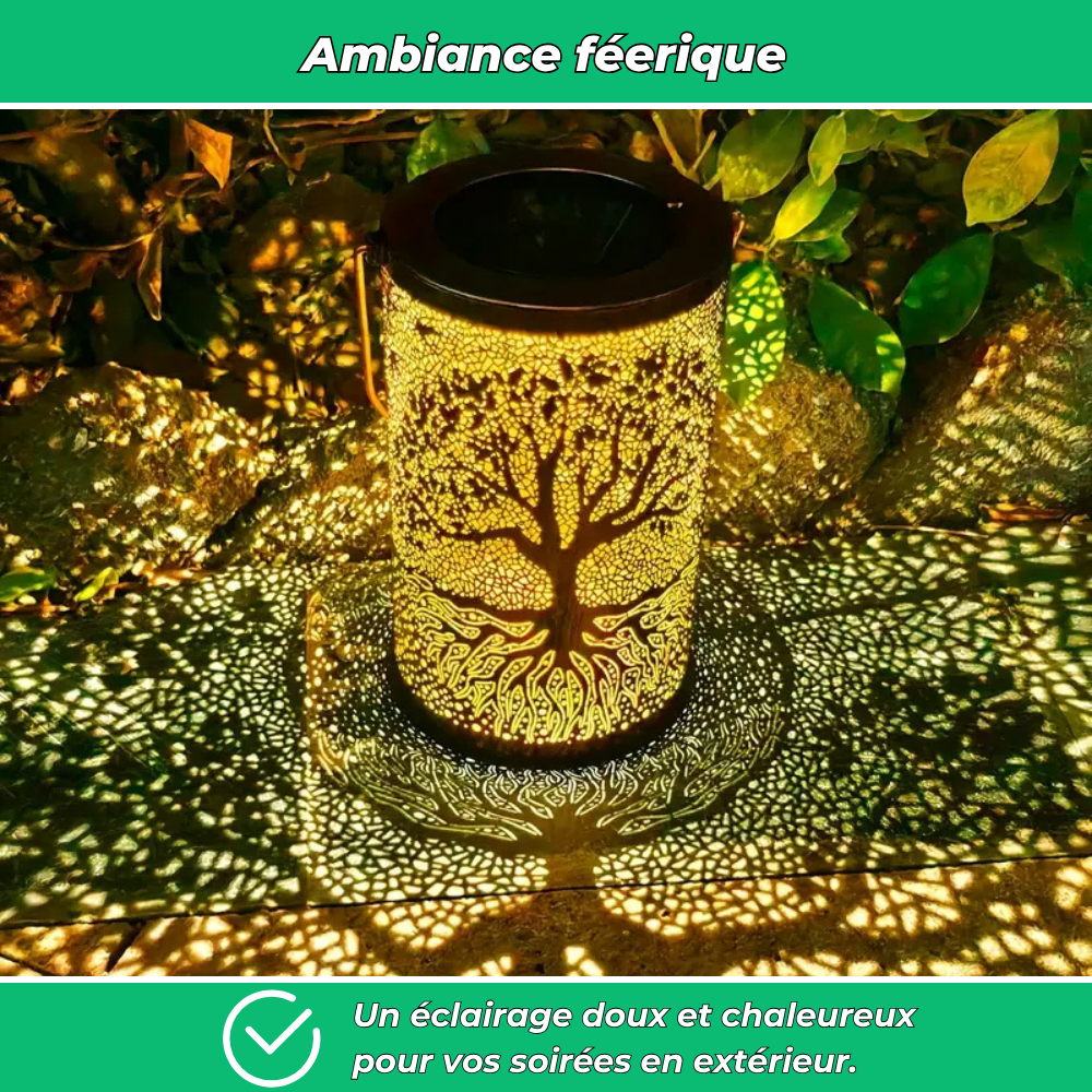 Lanterne solaire suspendue – Ambiance chaleureuse et durable pour vos extérieurs