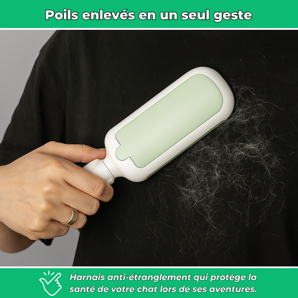 RolliPet – Éliminateur de poils d’animaux pratique et lavable