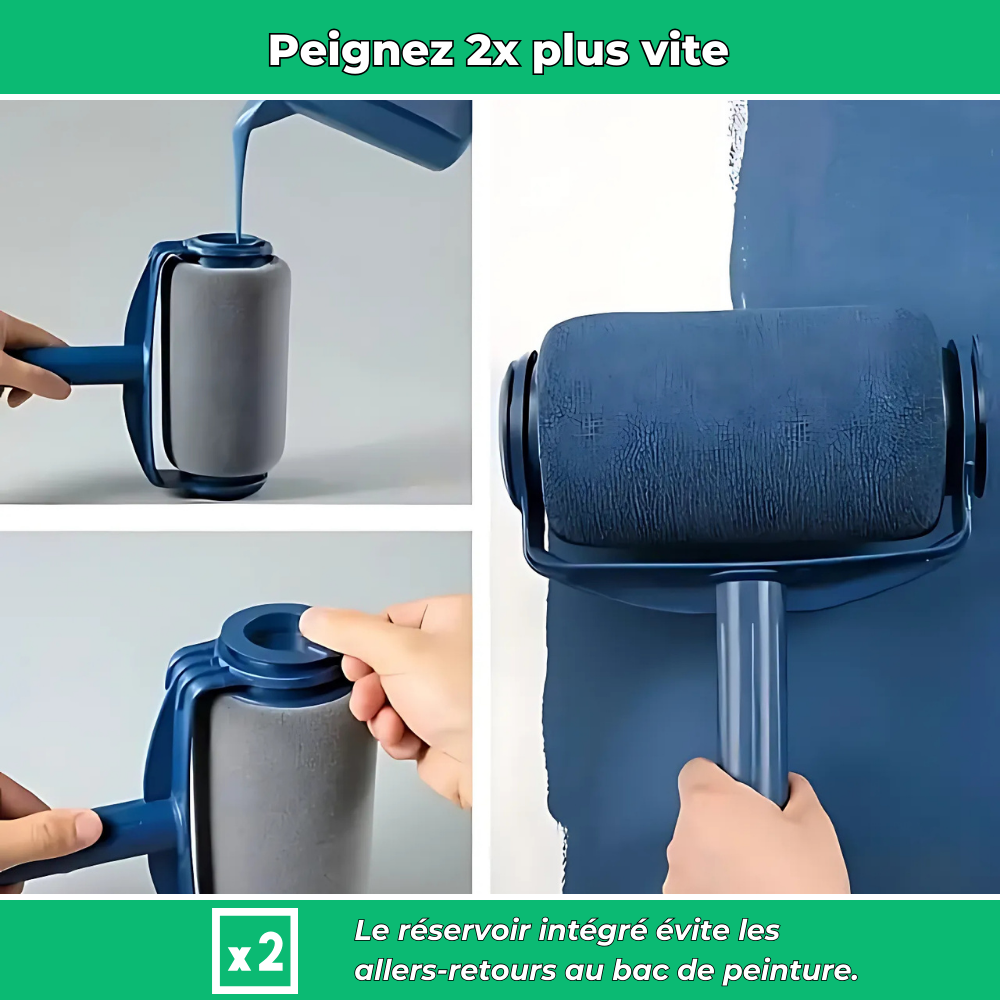 SwiftRoll - Rouleau de peinture tout-en-un avec réservoir