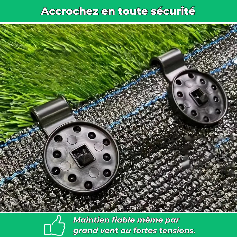 ClipFix – Lot de 50 pinces robustes pour bâches et filets d’ombrage