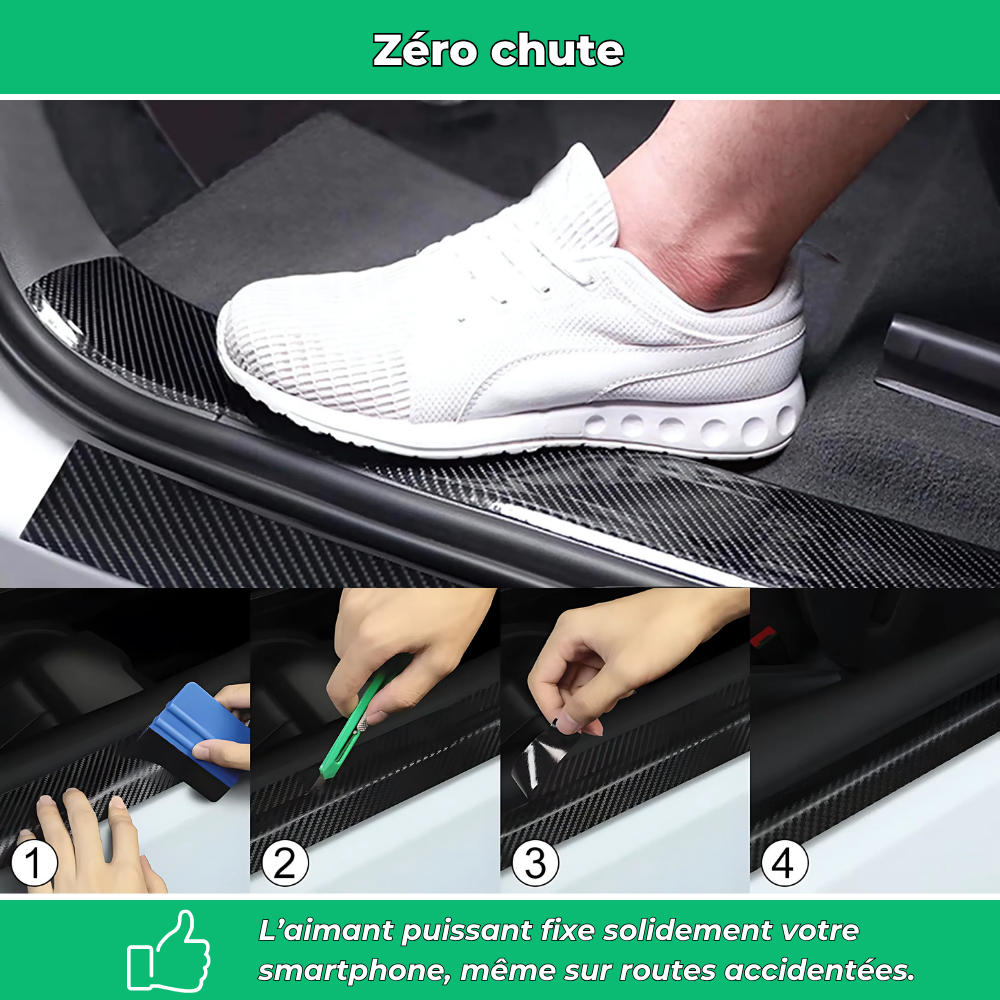 CarbonGrip PRO – Film protecteur effet carbone 3D pour portières et carrosserie
