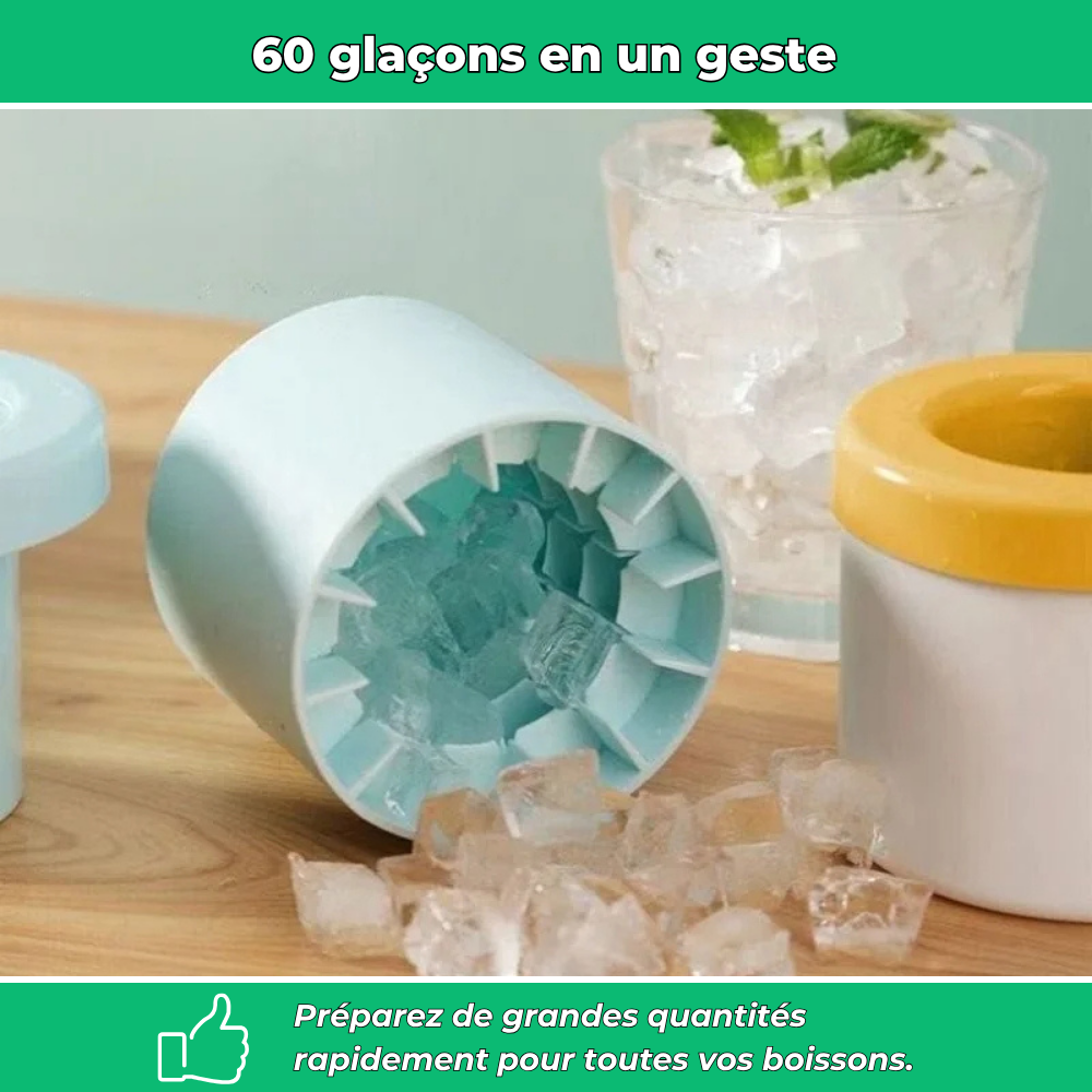 Moule à glaçons en silicone grande capacité