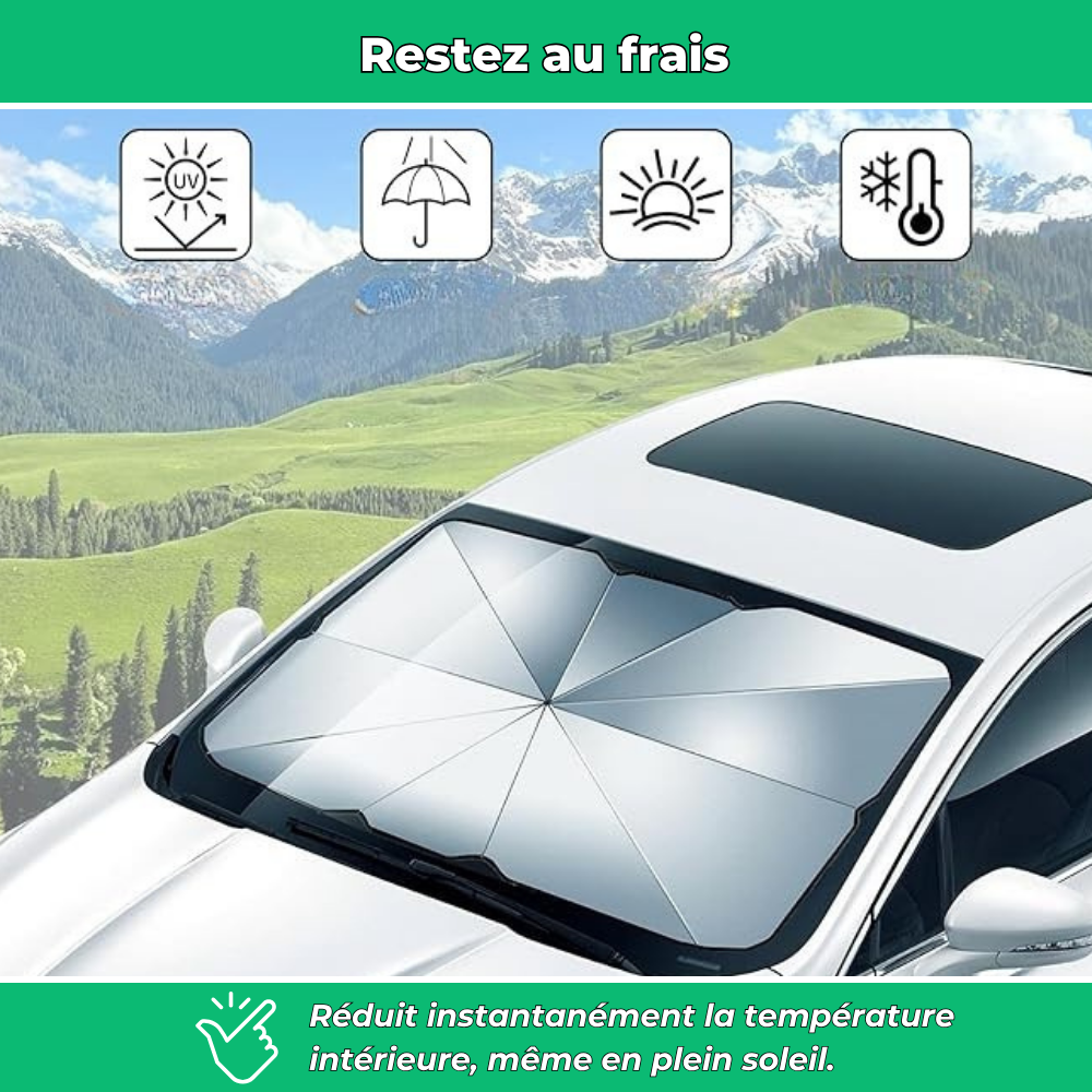 SunBloc – Pare-soleil voiture repliable, protection thermique anti-UV