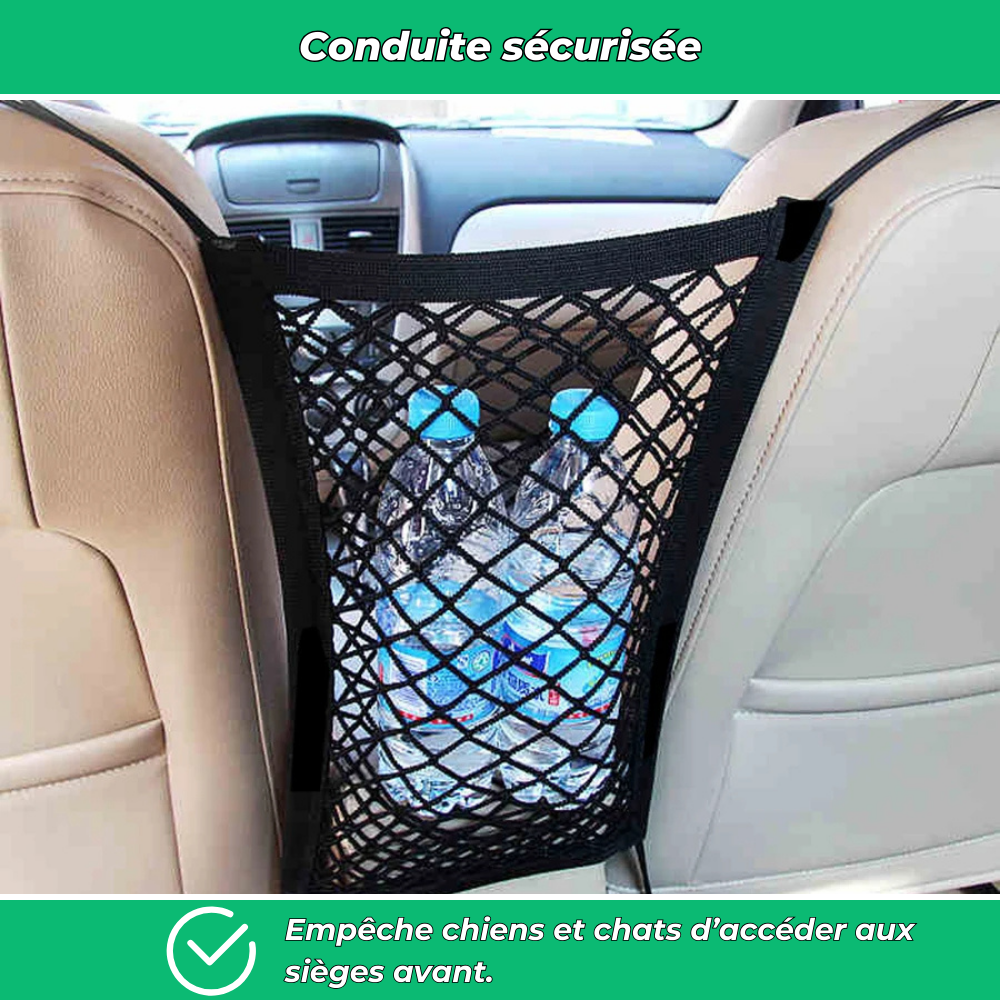 Filet de sécurité auto pour chien et chat – Barrière universelle de voiture