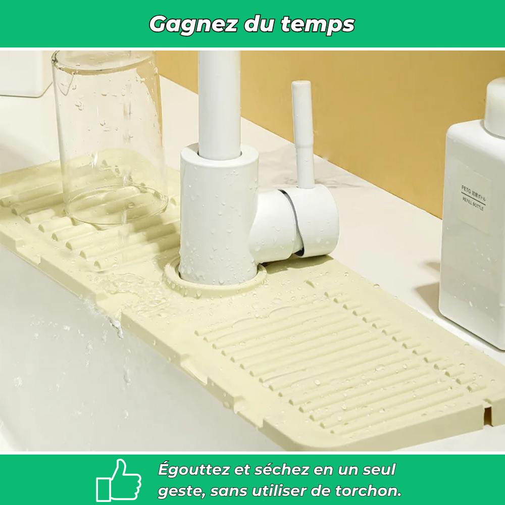 Tapis égouttoir pliable en silicone anti-chaud