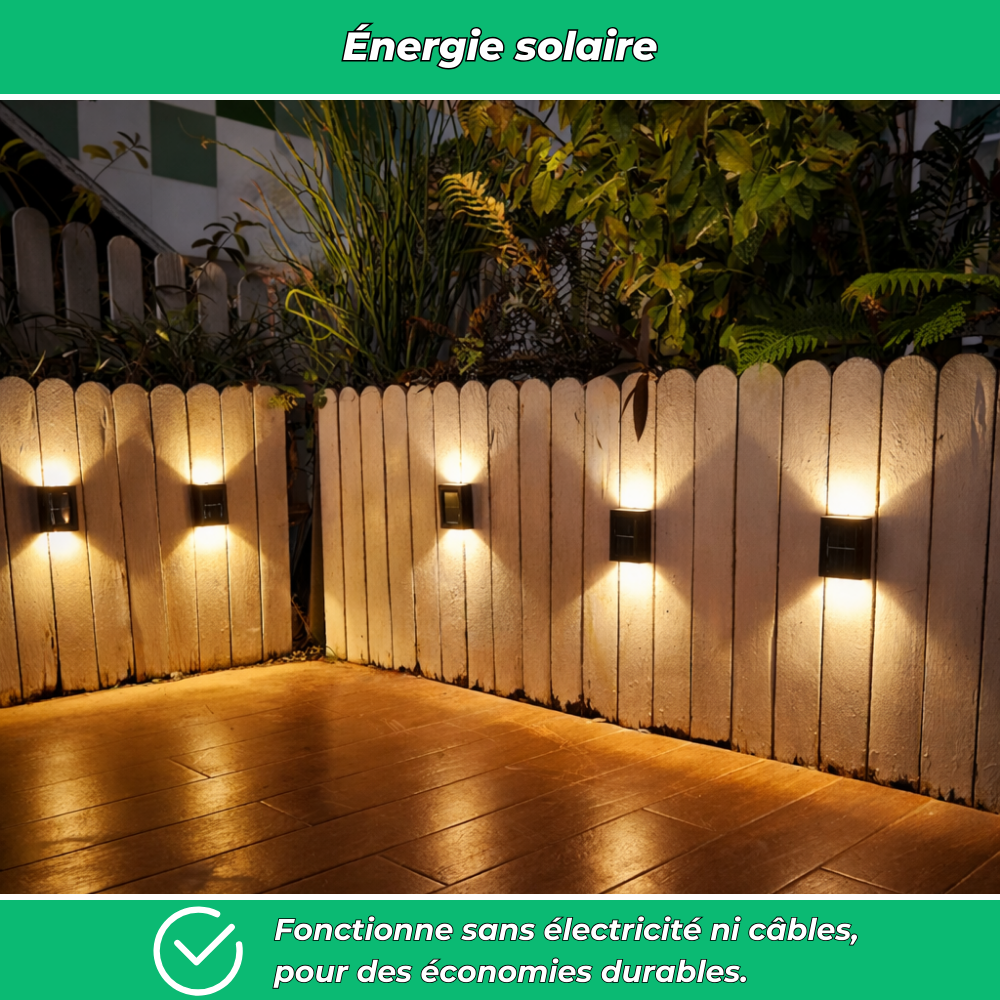 SolarPro LED-Lampes Solaires LED Extérieures Sans Fil Murales