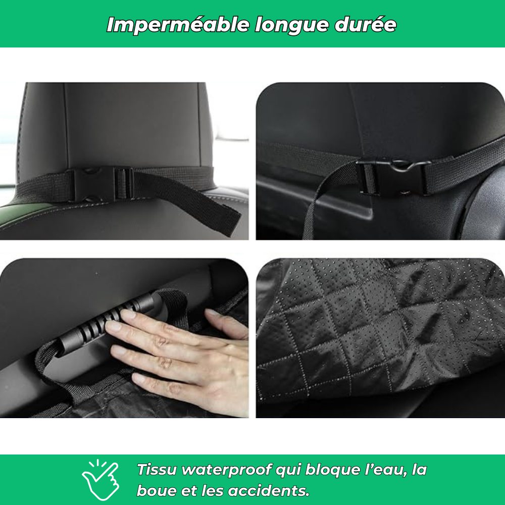 Housse de siège auto pour chien – Imperméable, antidérapante et résistante aux griffes, compatible voitures, camions et SUV