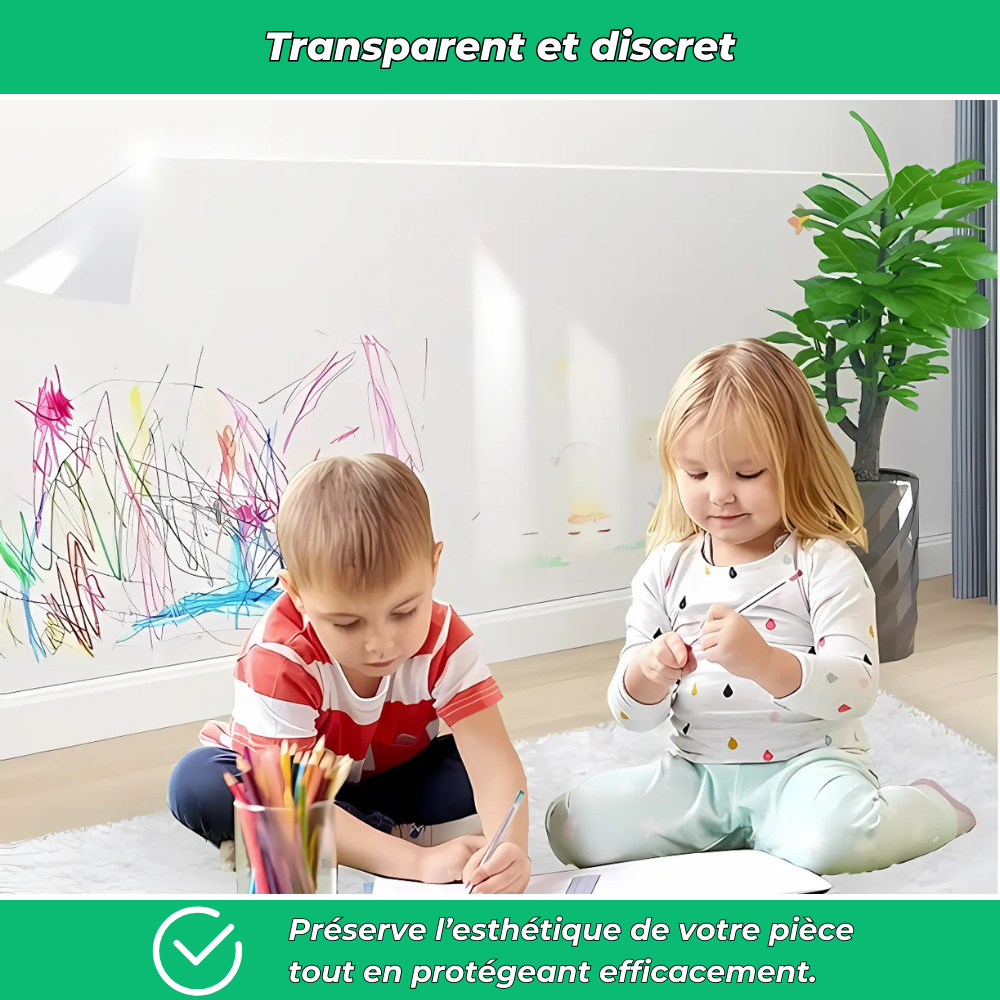ClariFilm – Protection murale transparente et réutilisable