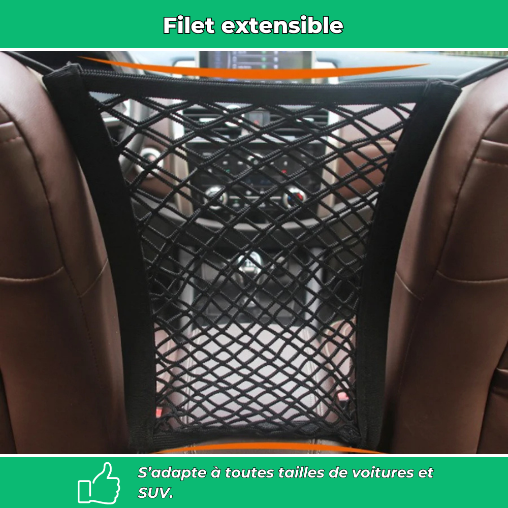 Filet de sécurité auto pour chien et chat – Barrière universelle de voiture